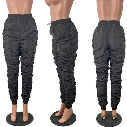GrlStax Solid Stacked Summer Trousers